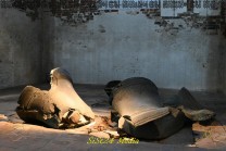 Die 1942 abgestürzten Glocken erinnern im Südturm an den Bombenkrieg. (Bild: Stefan Siedler)